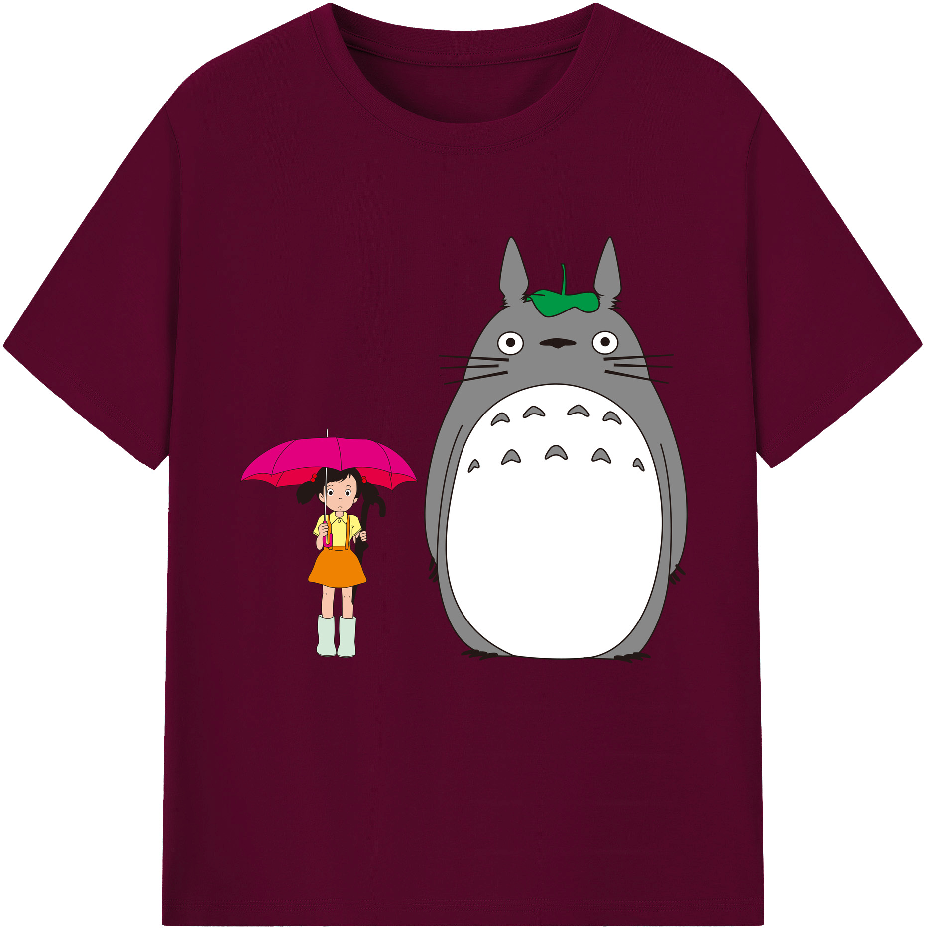 （画像用） となりのトトロ 草壁メイ 草壁サツキ My Neighbor Totoro Satsuki Kusakabe Mei Kusakabe レディースカジュアルプリントTシャツ（綿100％）